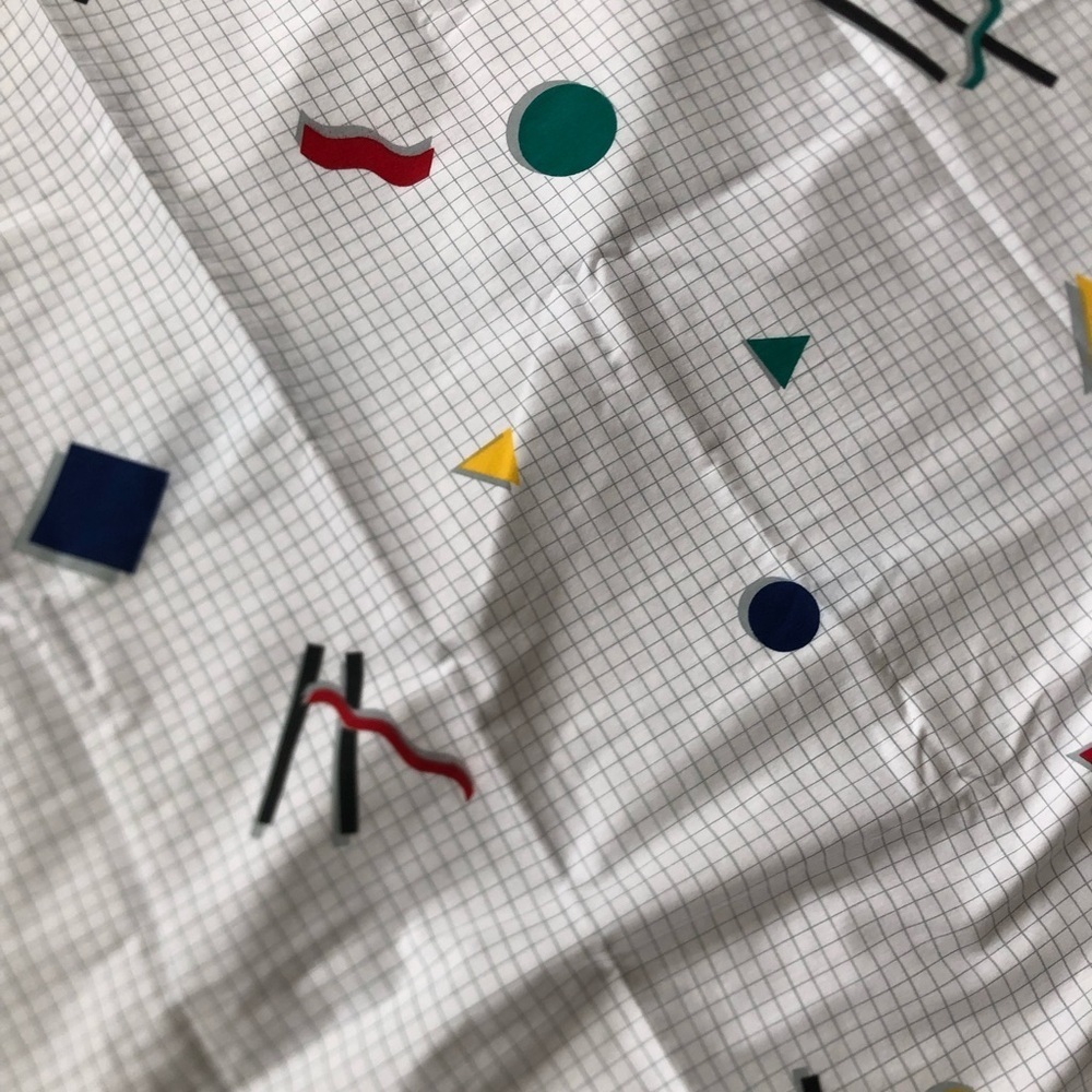 Vtg Geometric Patterned Fabric